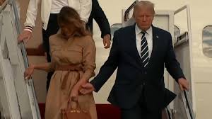 Melania Trump pulls her hand away from Donald Trump's as they step off Air  Force One | US News | Sky News